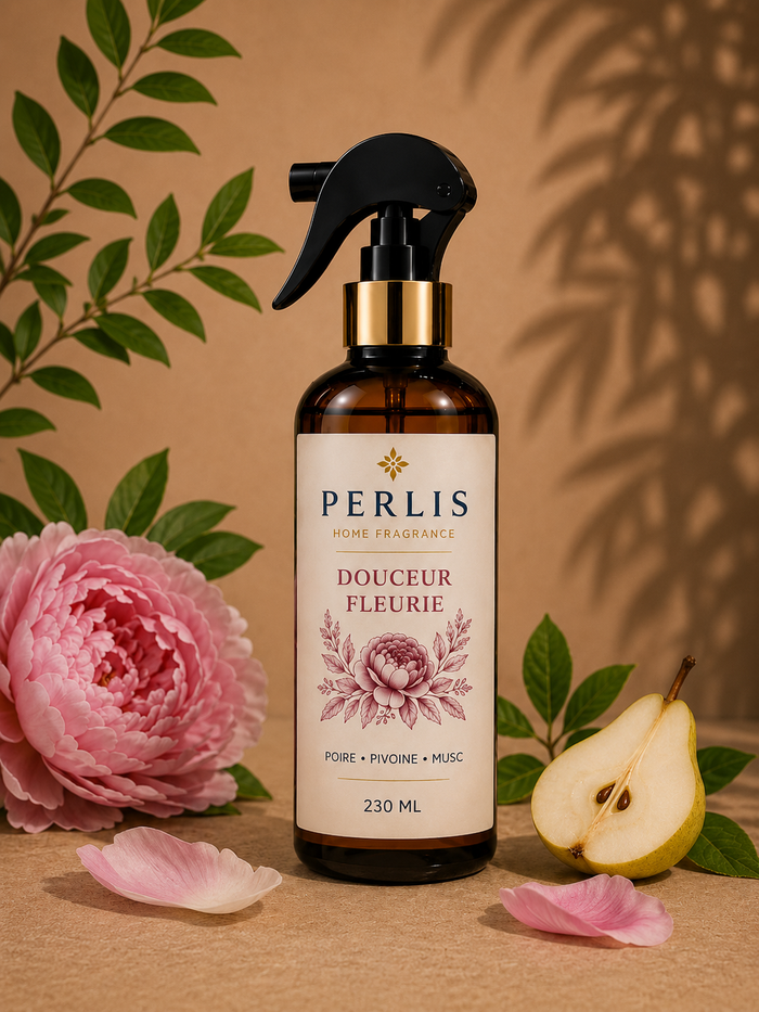 PERLIS Douceur Fleurie — visuel section Parfums (portrait 3:4)